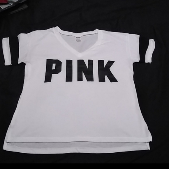 PINK Victoria's Secret Tops - Victoria's Secret PINK Camo V-Neck Tee
